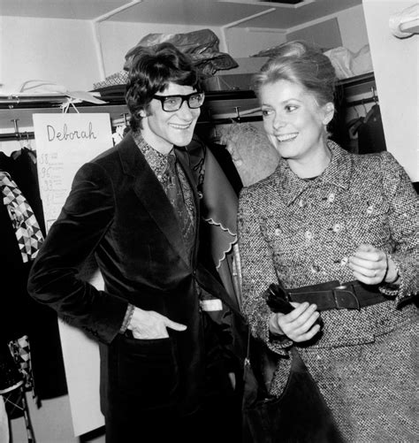 catherine deneuve et yves saint laurent baht|Catherine Deneuve and Saint Laurent Celebrate 50 Years of.